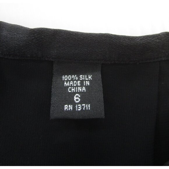 Lord & Taylor Skirt 6 Identity Silk A-Line Career Slit Floral Zip Up - Picture 8 of 9